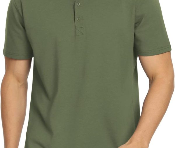 Polo Shirts for Men Short/Long Sleeve Soft Cotton Collared Shirt