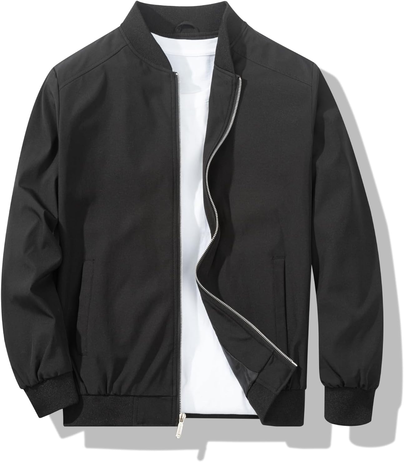 Men's Bomber Jacket Fashion Stylish Lightweight Windbreaker Spring Fall Casual Jackets for Men