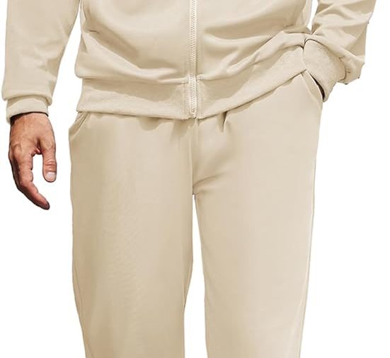 Men's Tracksuits Casual Sweatsuit 2 Piece Full Zip Athletic Jogging Suit Sets Sport Sweat Suit