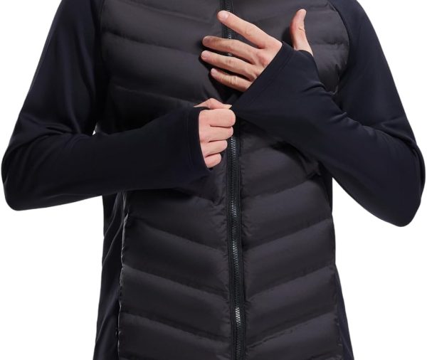 Mens Lightweight Puffer Jacket 800-Down-Fill Water Resistant Puffy Quilted Winter Duck Down Jackets for Running
