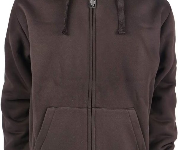 Heavyweight Sherpa Hoodies for Men, Thick Fleece Lined Full Zip Up Winter Warm Sweatshirts Work Jackets