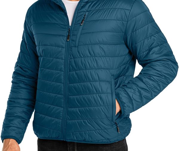 Men's Puffer Jacket Lightweight Packable Winter Jacket
