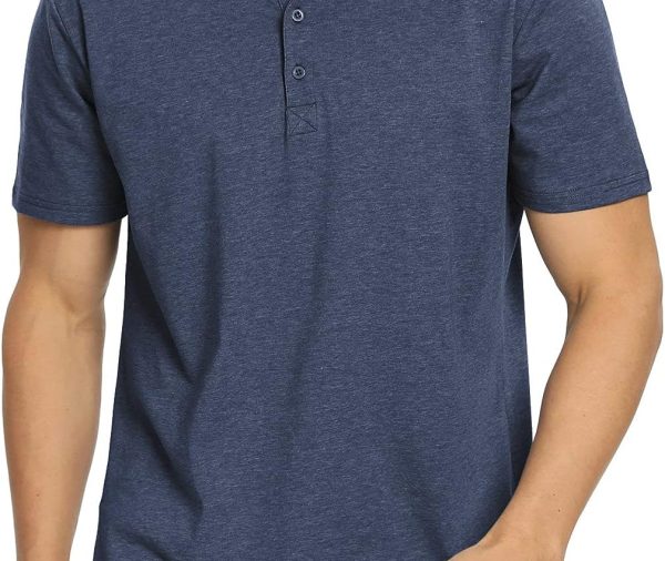 Polo Shirts for Men Short/Long Sleeve Soft Cotton Collared Shirt
