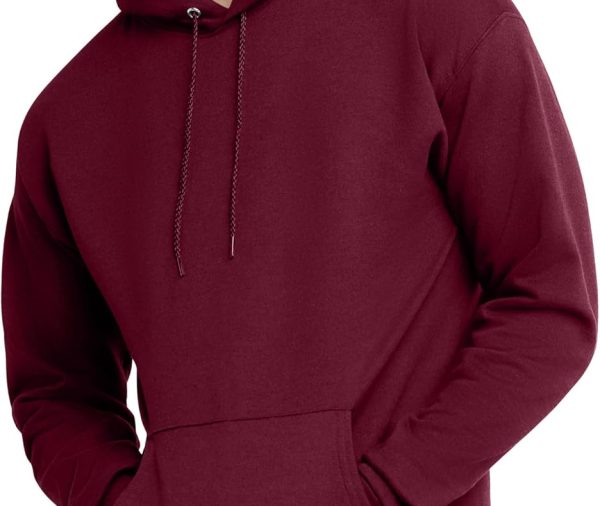 Hoodie, Midweight Fleece, Pullover Hooded Sweatshirt for Men