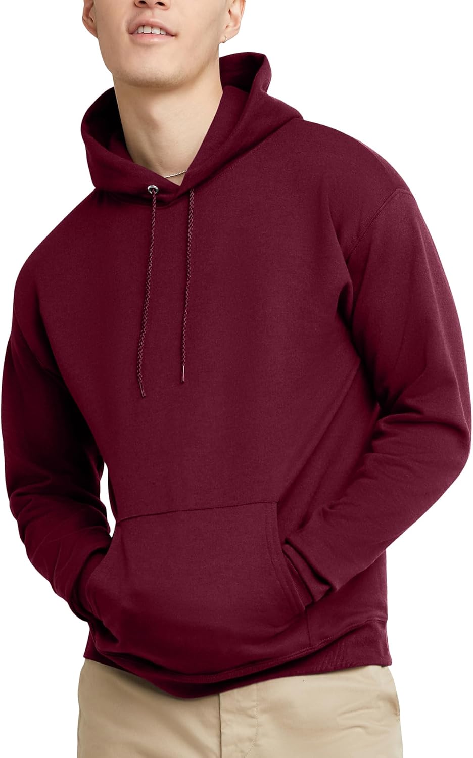 Hoodie, Midweight Fleece, Pullover Hooded Sweatshirt for Men