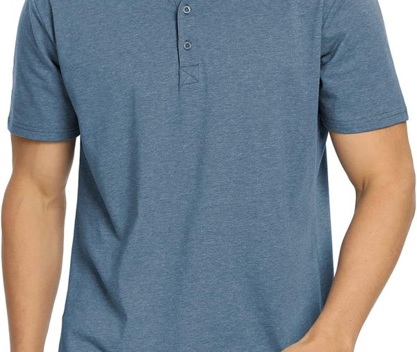 Polo Shirts for Men Short/Long Sleeve Soft Cotton Collared Shirt