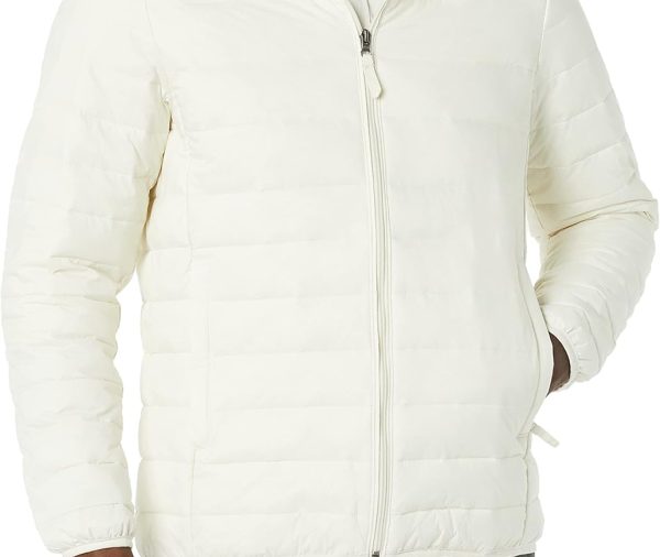 Men's Lightweight Water-Resistant Packable Hooded Puffer Jacket