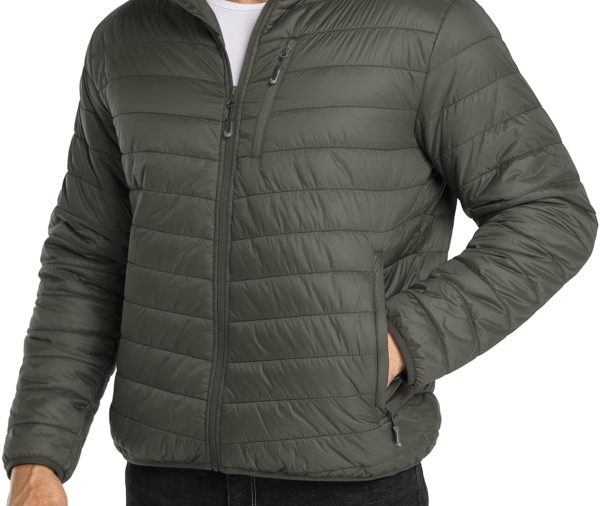 Men's Puffer Jacket Lightweight Packable Winter Jacket