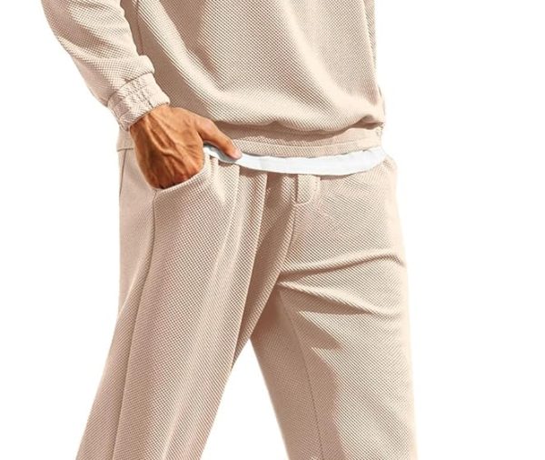 Men's Tracksuit 2 Piece Relaxed Fit Half-zip Sweatsuits Athletic Running Jogging Suit Sets