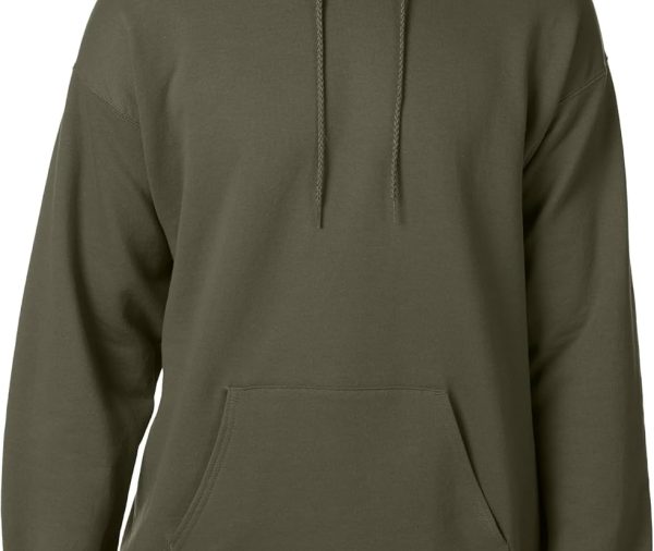 Hoodie, Midweight Fleece, Pullover Hooded Sweatshirt for Men