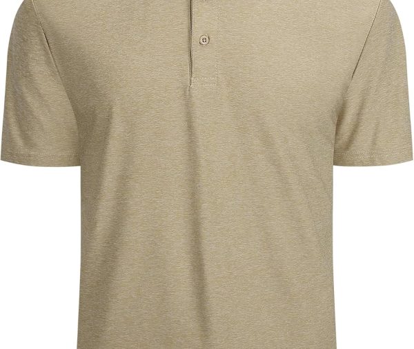 Mens Golf Shirt Moisture Wicking Quick-Dry Short Sleeve Casual Polo Shirts for Men